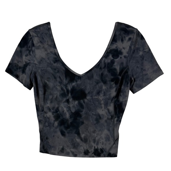 Lululemon Align Tee, Diamond Dye Lunar Rock, Size 4 - Picture 1 of 6